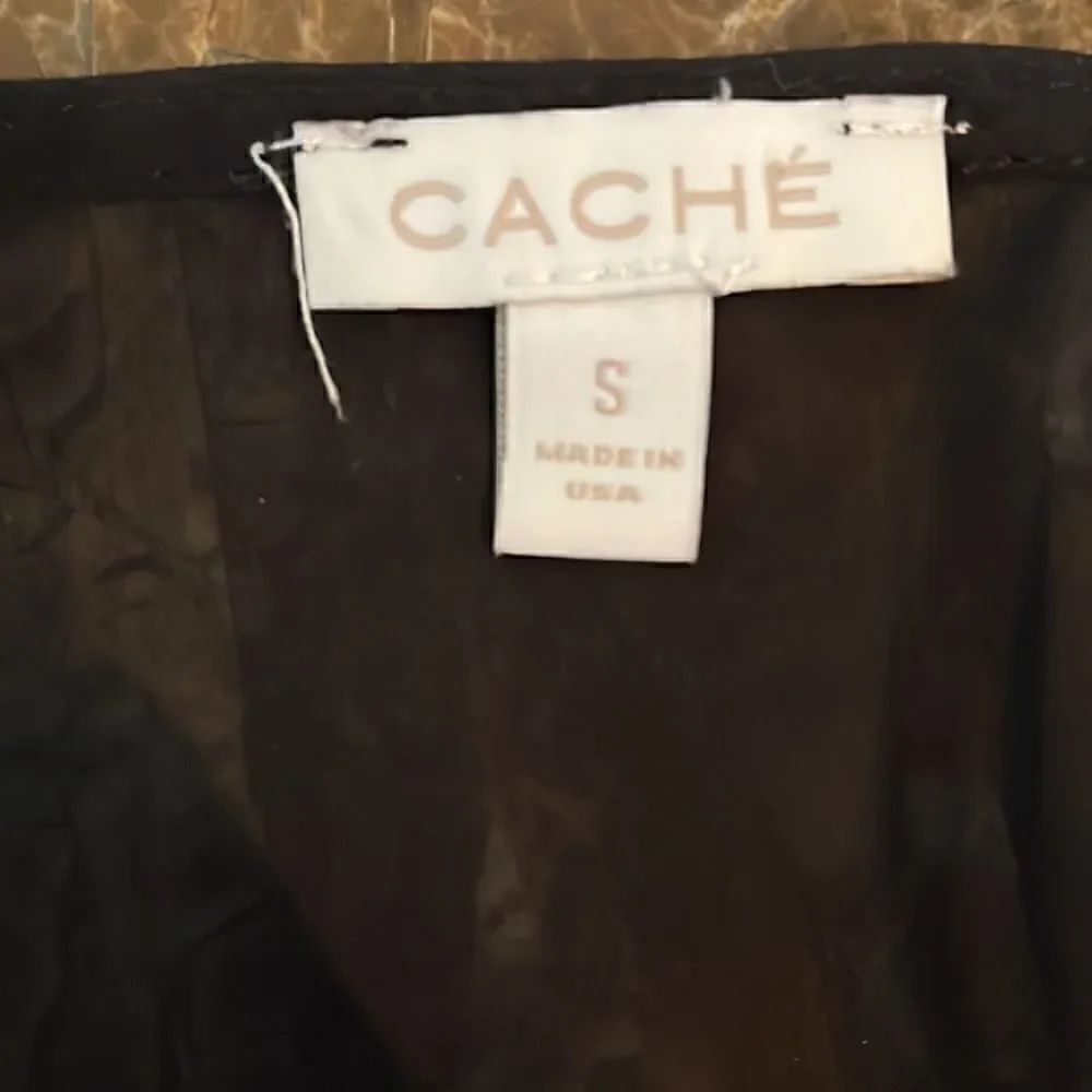 Cache Gold Beaded Dress - Picture 8 of 8